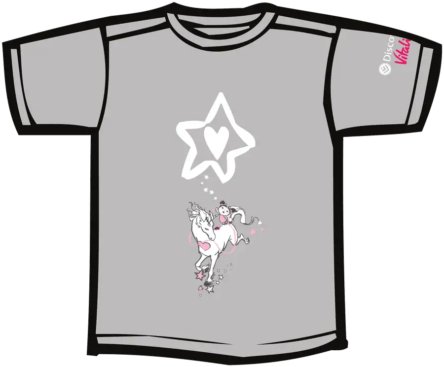 Front of the melange grey 2026 Year of Joy T-shirt